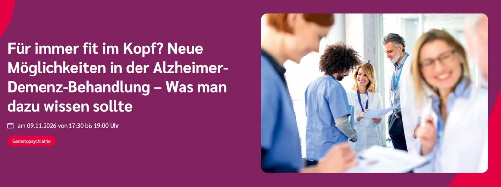 Vortragsbanner: Fuer immer fit im kopf
